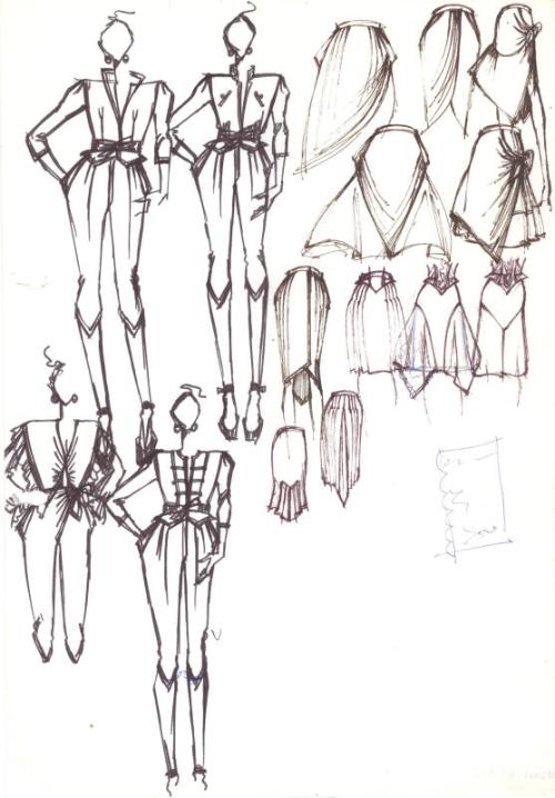 Drawing of Knickerbocker Outfits