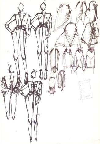 Drawing of Knickerbocker Outfits