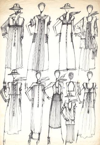 Multidrawing of Dresses and Coat Dresses