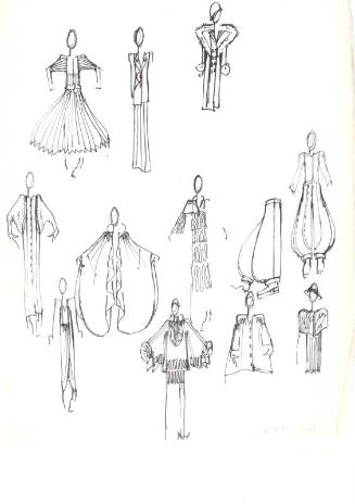 Multidrawing of Dresses and Pantaloons