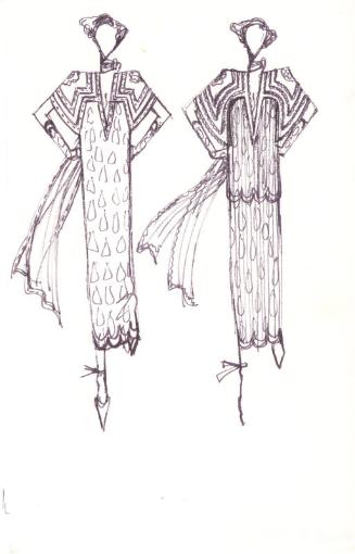 Drawing of Dresses