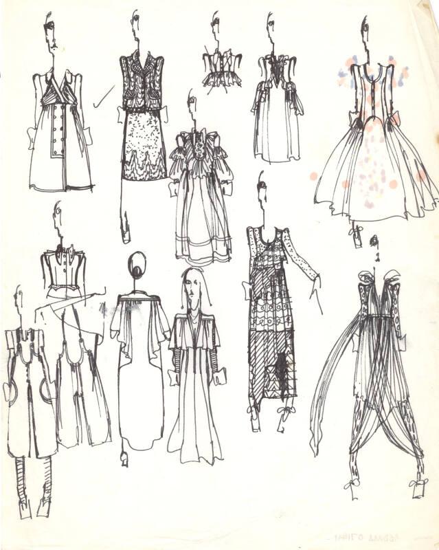 Multidrawing of Coats and Dresses