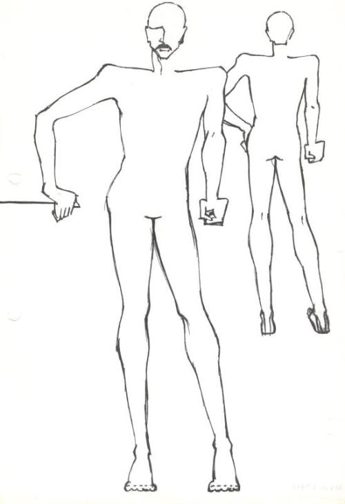 Drawing of Male Figure