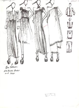 Drawing of Dresses