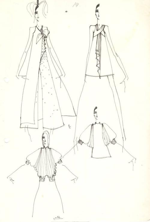 Drawing of Dresses