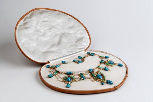 Turquoise and Enamel Necklace