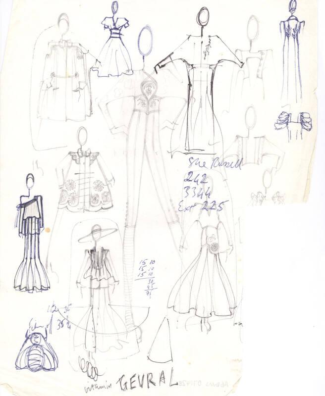 Multidrawing of Dresses