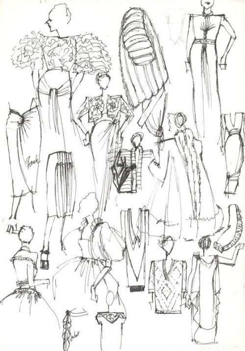 Multidrawing of Dresses