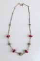 Red Glass and Wire Necklace