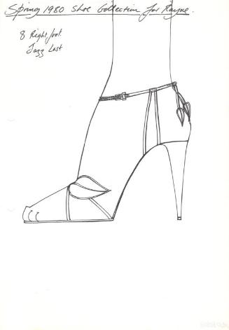 Drawing of Strappy Stiletto Open-Toed Sandal
