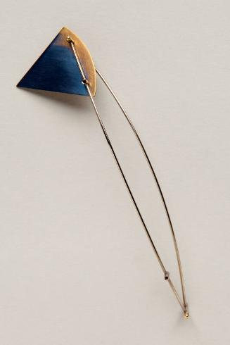Gold and Titanium Brooch by Leonard Smith