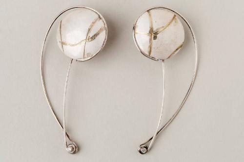 Pair of Clef Earrings by Karen McGlashan
