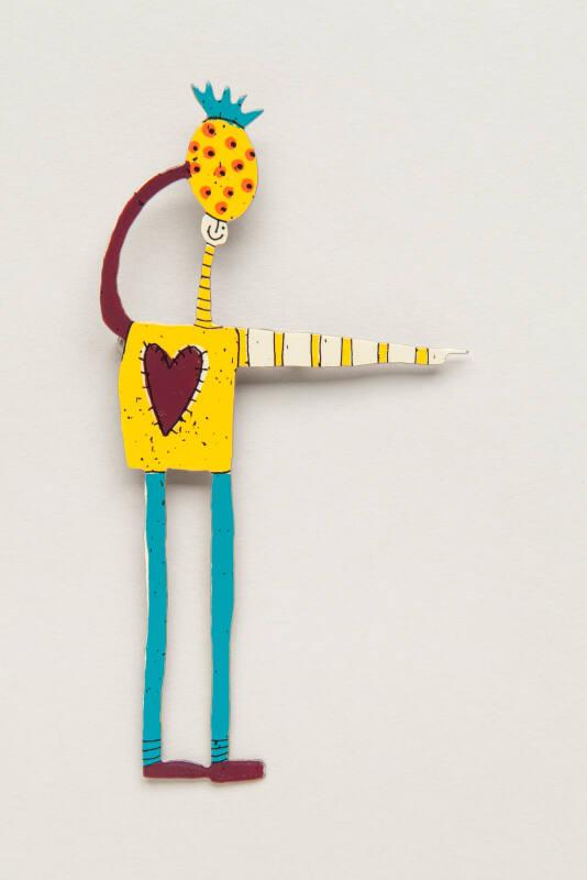 Pineapple Seller Brooch by Abbott and Ellwood