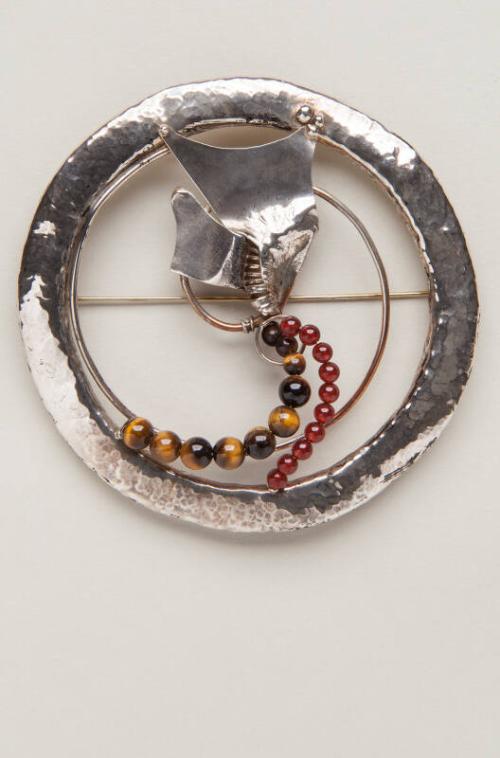 Open Dome Brooch by Anna Shepherd