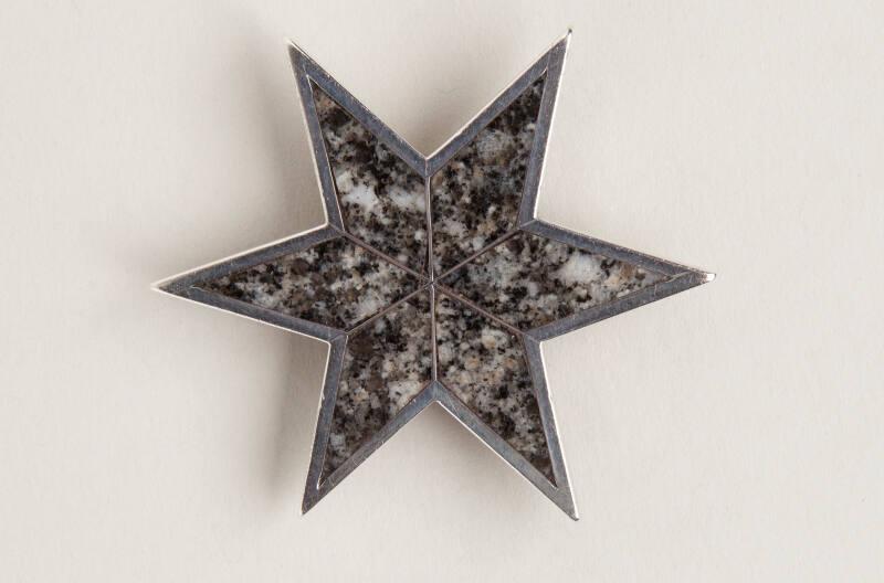 Star Granite Brooch by Middleton Rettie