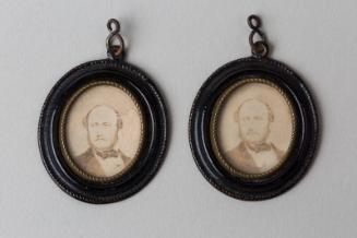 Two Prince Albert Memento Oval Framed Photographs
