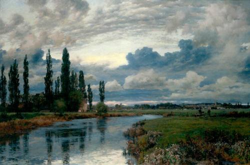 Poplars In The Thames Valley by Alfred Parsons
