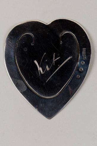 Heart Shaped Bookmark by William Dunningham and Co.