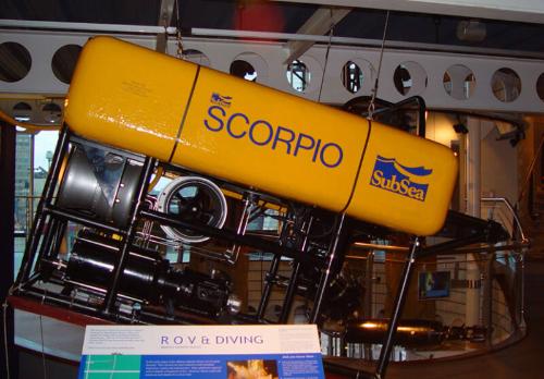 'scorpio' Remotely Operated Vehicle as used in the Offshore Oil Industry for Inspection, Mainte…