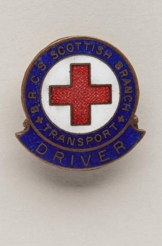 Lapel Badge Red Cross Driver