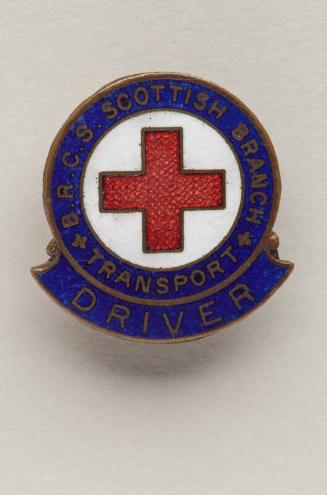 Lapel Badge Red Cross Driver