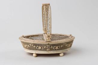 Indian Carved Ivory Basket owned by James Cromar Watt