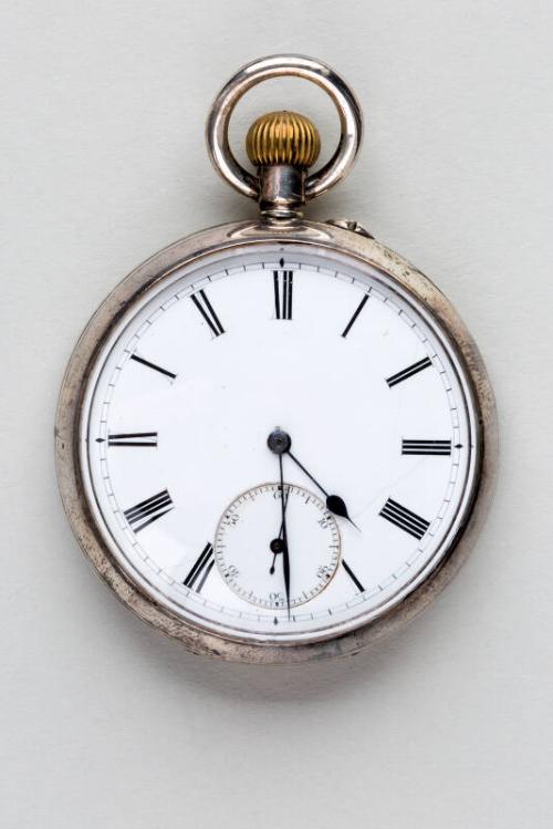 Silver Cased Top Winder Pocket Watch – Works – eMuseum