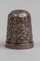 Silver Thimble and Leather Case