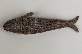 White Metal Filigree Fish