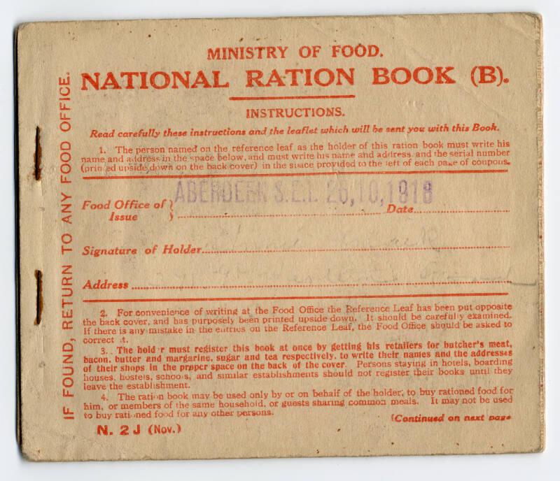 National Ration Book