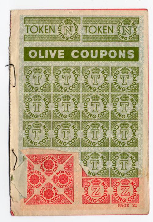 Clothing Ration Book