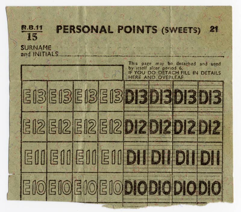 Personal Points (sweets)