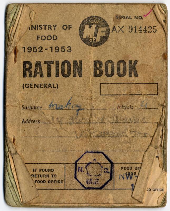 Post War Ration Book