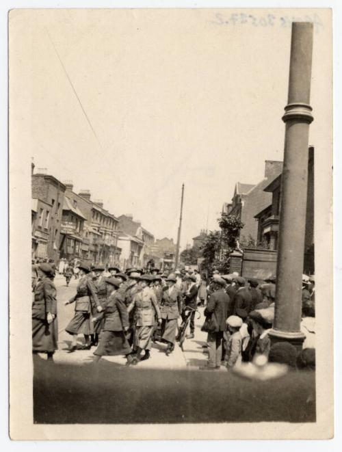 World War 1 WVR Photograph - WVR members marching