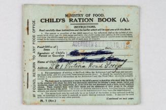 Child's Ration Book