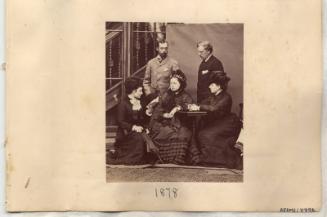 Group Portrait of Princess Louise, Prince Leopold, Queen Victoria, Marquis of Lorne and Princess Beatrice.
