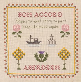 Framed Bon Accord Sampler