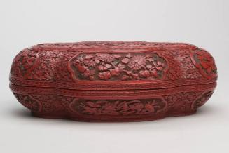 Chinese Lacquer Incense Box with Lid