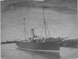 Black and white photograph showing St Sunniva