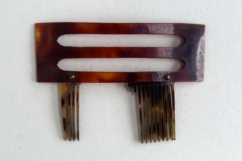 Faux Tortoiseshell Ornamental Hair Comb
