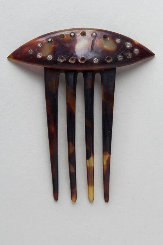 Faux Tortoiseshell Ornamental Hair Comb