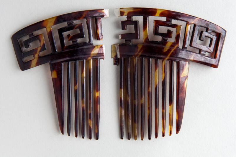 Faux Tortoiseshell Ornamental Hair Comb