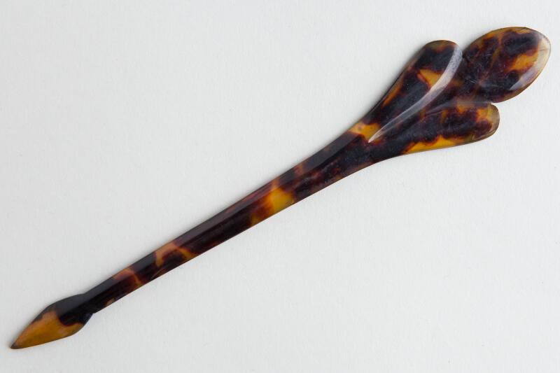 Faux Tortoiseshell Ornamental Hair Pin
