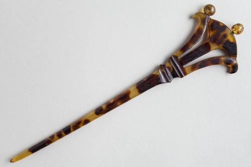 Faux Tortoiseshell Ornamental Hair Pin