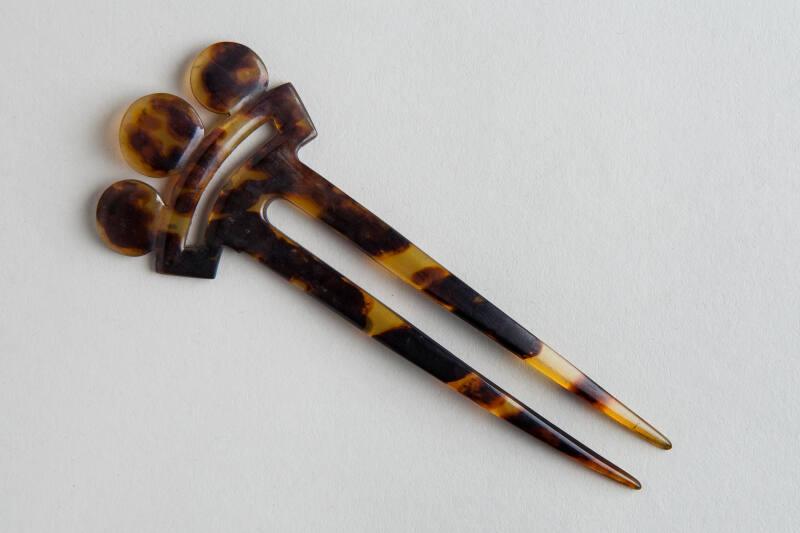 Faux Tortoiseshell Ornamental Hair Pin