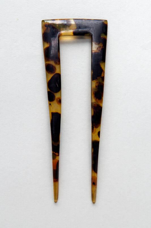 Faux Tortoiseshell Ornamental Hair Pin