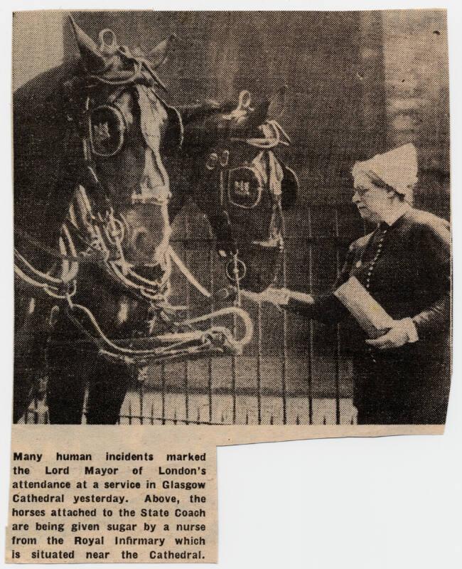 Matron Marget Husband Feeding Horse