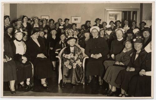 Matron Marget Husband at Reunion with Former Matron Mrs Strong