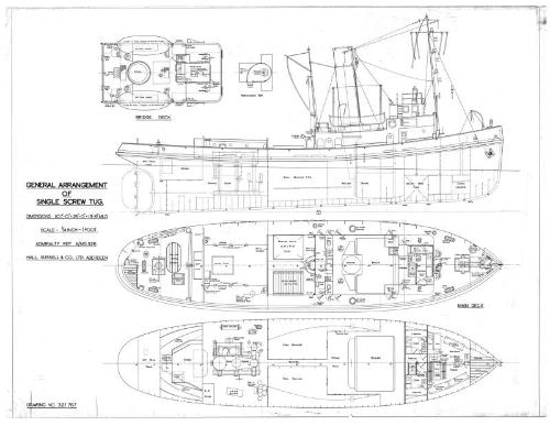 Empire Cherub (767) - General Arrangement