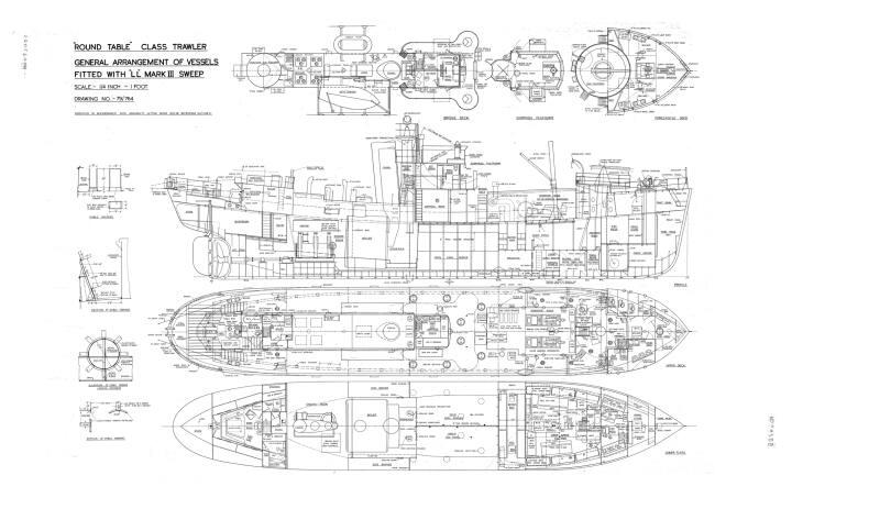 Sir Galahad, Sir Gareth (763 764) General Arrangement Plan